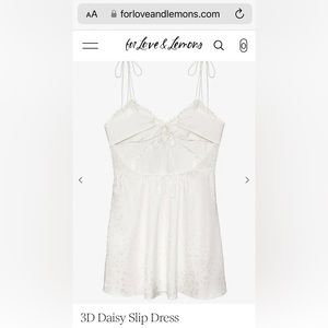 For Love & Lemons 3D Daisy Slip Dress